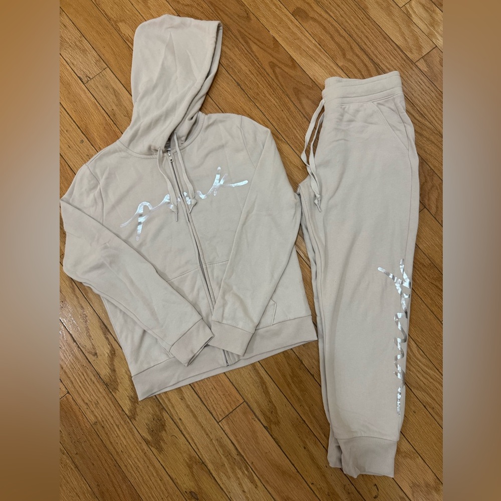 PINK Victoria's Secret Beige Sweatsuit